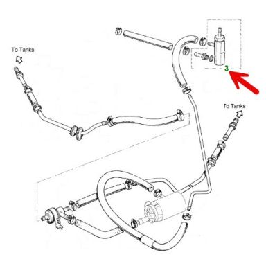 USED Air Bleed Valve, Fuel Block In The Trunk  CAC2028